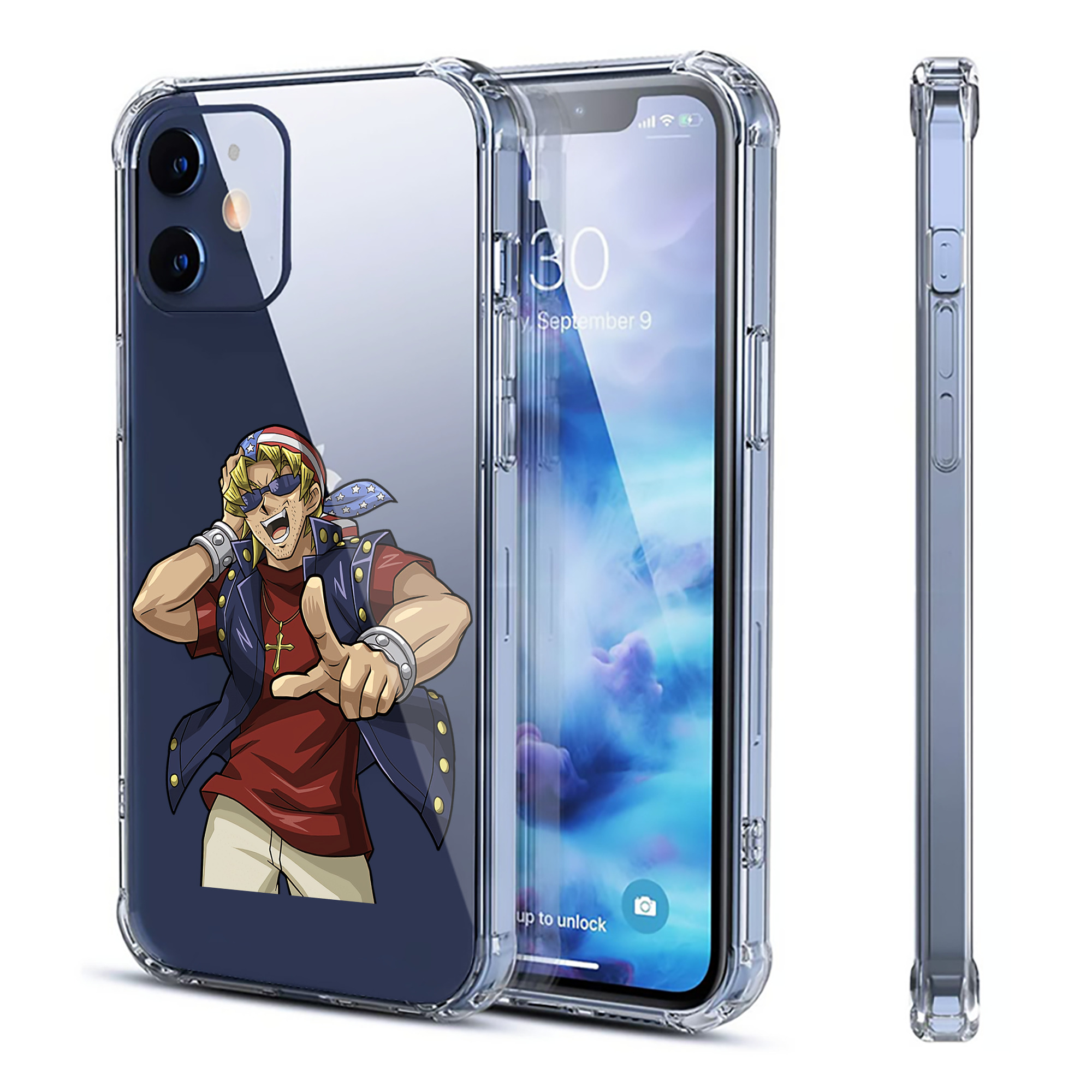 （画像用） 遊☆戯☆王 Yu-Gi-Oh! 【iPhone 12シリーズ対応】透明スマホケース（クリアソフトケース）